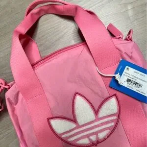 adidas | Bags | Adidas Trefoil Chenille Crossbody Bliss Pink
